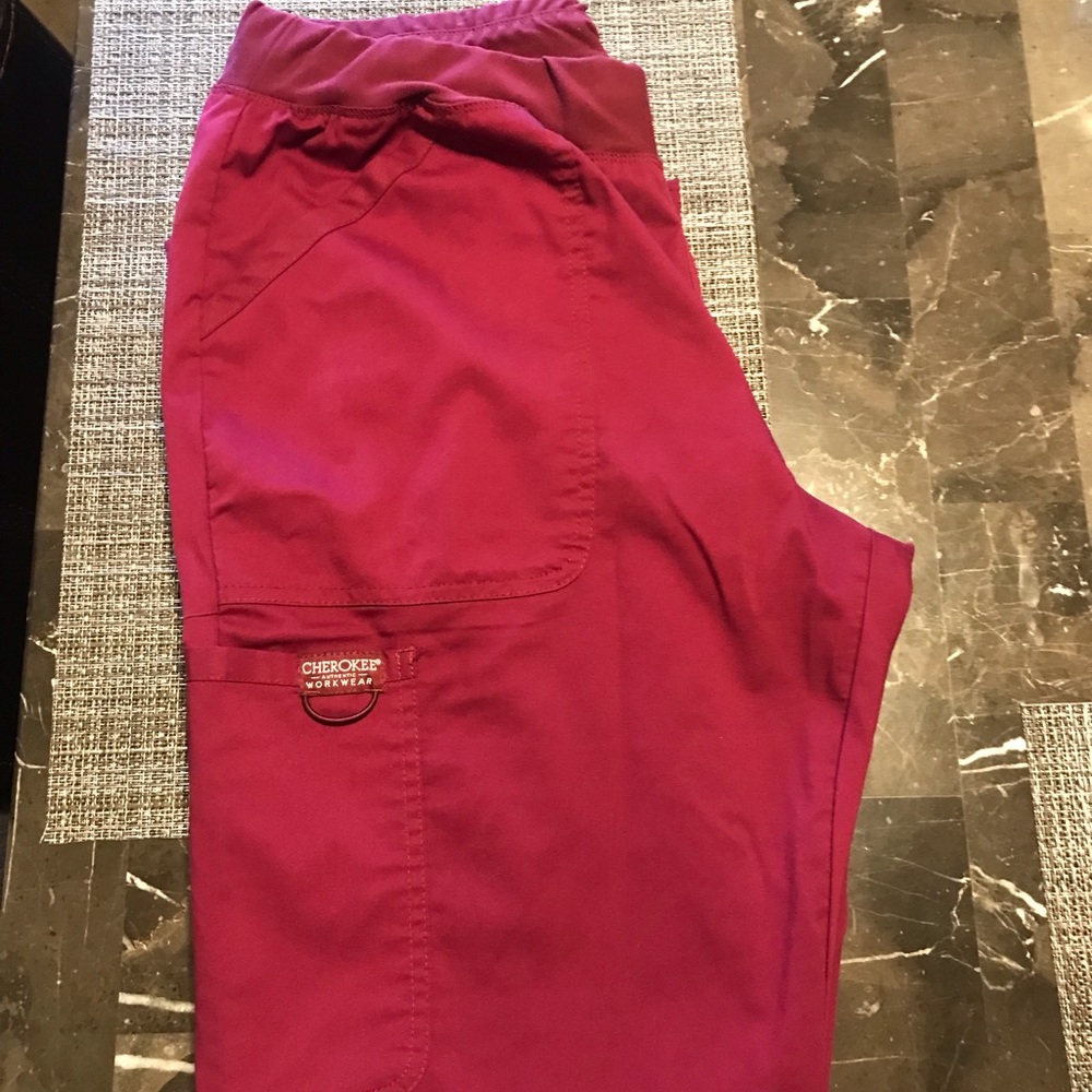 Wine scrubs/ medical / comfy waist